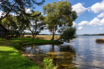 Sunny summer day by lake. taken by Lithuania