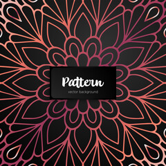 Vector ornamental mandala inspired ethnic art