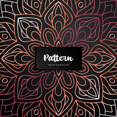 Vector ornamental mandala inspired ethnic art