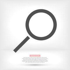search magnifying glass icon. lorem ipsum Flat Design JPG