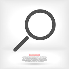 search magnifying glass icon. lorem ipsum Flat Design JPG