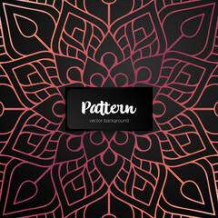 Vector ornamental mandala inspired ethnic art