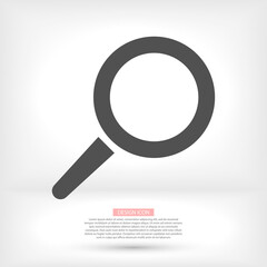 search magnifying glass icon. lorem ipsum Flat Design JPG