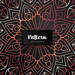 Vector ornamental mandala inspired ethnic art