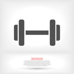 Dumbbell icon vector 10 eps design. lorem ipsum Flat Design JPG