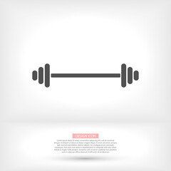 Dumbbell icon vector 10 eps design. lorem ipsum Flat Design JPG