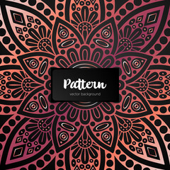 Vector ornamental mandala inspired ethnic art