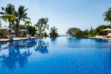 Swimming Pool in Tropical resort in Phan Thiet, Vietnam