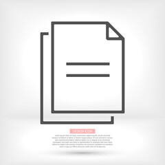 Document vector icon. lorem ipsum Flat Design JPG