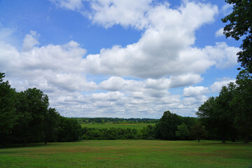View of the Monmouth Battlefield State Park, home of the Battle of Monmouth during the American Revolutionary War in New Jersey, United States