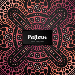 Vector ornamental mandala inspired ethnic art