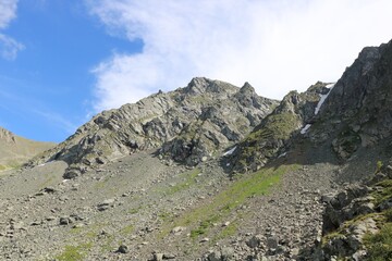 Landscape with mountains on Altai