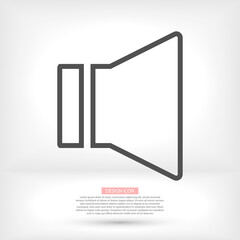 Sound icon vector. lorem ipsum Flat Design JPG