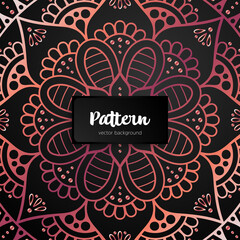 Vector ornamental mandala inspired ethnic art