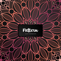 Vector ornamental mandala inspired ethnic art