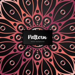 Vector ornamental mandala inspired ethnic art