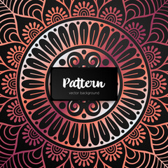 Vector ornamental mandala inspired ethnic art