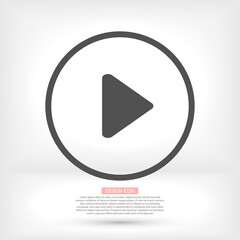 Play Video vector icon. lorem ipsum Flat Design JPG