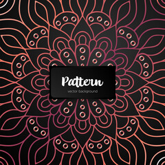 Vector ornamental mandala inspired ethnic art