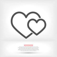 heart 10 eps bond icon design vector graphic