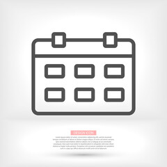 calendar 10 eps bond icon design vector graphics