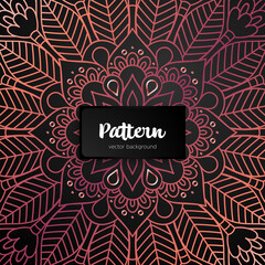 Vector ornamental mandala inspired ethnic art