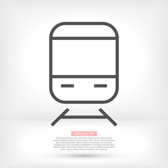 electric train 10 eps bond icon design vector graphic