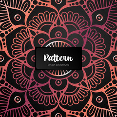 Vector ornamental mandala inspired ethnic art