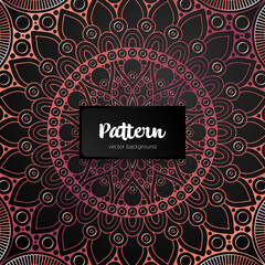 Vector ornamental mandala inspired ethnic art