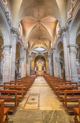 
Rome, Italy - home of the Vatican and main center of Catholicism, Rome displays dozens of historical, wonderful churches. Here in particular the Santa Maria del Popolo basilica