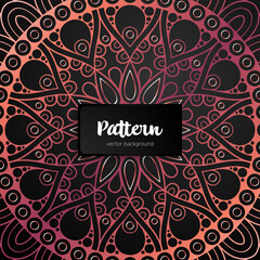 Vector ornamental mandala inspired ethnic art