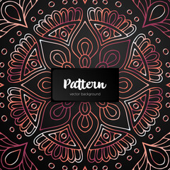 Vector ornamental mandala inspired ethnic art