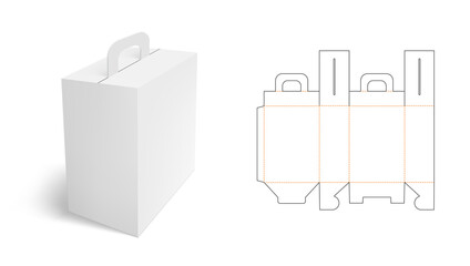 White Clear Folding Carton Box With Diecut