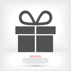 Illustration of gift box vector icon o background. Christmas gift vector icon illustration vector icon symbol. Present gift box vector icon . Package in gift wrap,