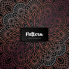 Vector ornamental mandala inspired ethnic art
