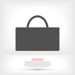 Cart icon, buyer sign isolated on a white background. Online store or e-shop concept. Flat design style