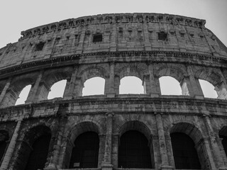 Fototapeta premium Coliseum at the historic center of ancient Rome.