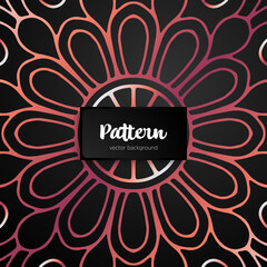 Vector ornamental mandala inspired ethnic art