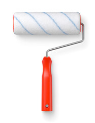 Obraz premium Rouleau à peinture vectoriel sur fond blanc