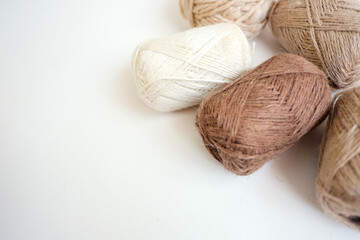 Fototapeta na wymiar knitting yarn balls