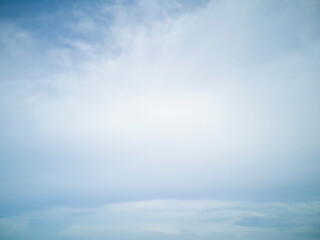 soft white clouds on blue sky background.