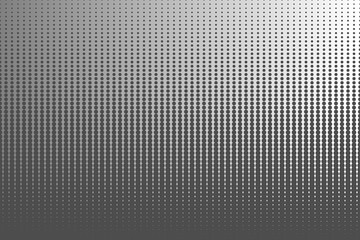 Trendy halftone background. Abstract geometric poster with dots and circles in gray colors. Vector illustration.
