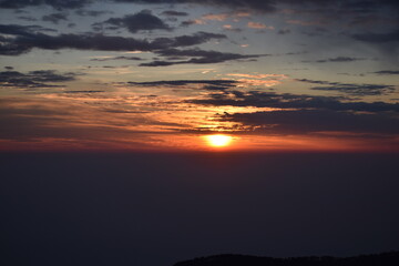 Beautiful picture of sunset in india