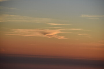 Beautiful picture of clouds after sunset