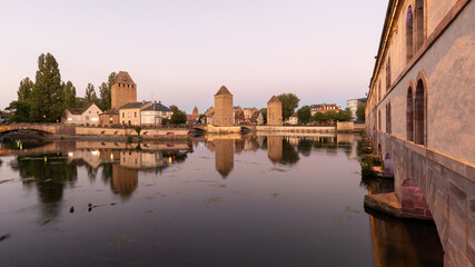 Fototapeta premium The Pont Couverts in Strasbourg in France