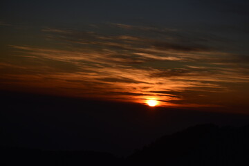 Beautiful picture of sunset Nainital Beauty of nature