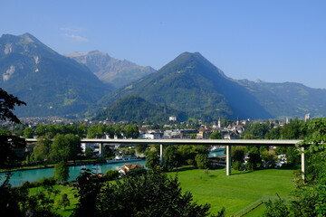 Interlaken, Switzerland panoramic view