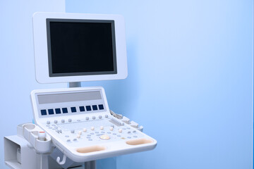Echocardiogram machine in the hospital