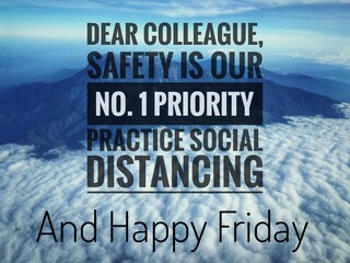 Image of mountain with wordings or quotes for happy friday