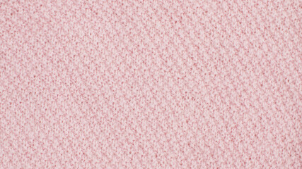 Pink wool knitted fabric